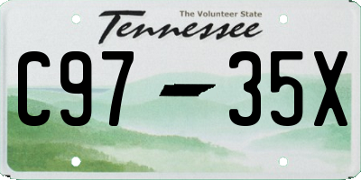 TN license plate C9735X
