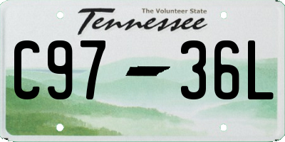 TN license plate C9736L