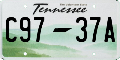TN license plate C9737A