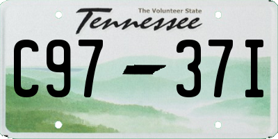 TN license plate C9737I