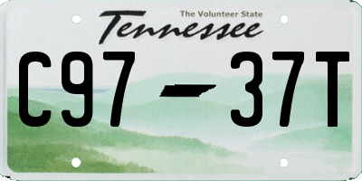 TN license plate C9737T