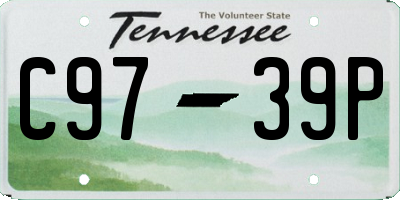 TN license plate C9739P