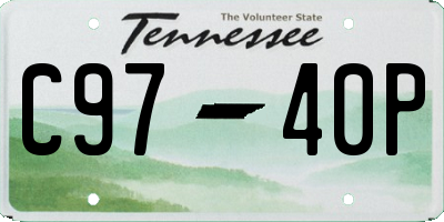 TN license plate C9740P