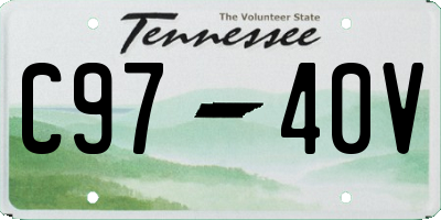 TN license plate C9740V