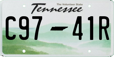 TN license plate C9741R