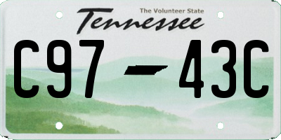 TN license plate C9743C