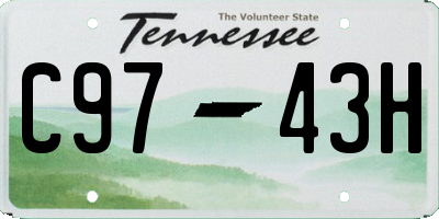 TN license plate C9743H