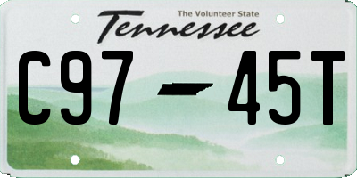 TN license plate C9745T