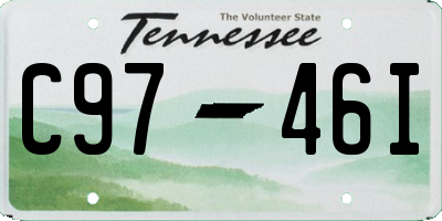 TN license plate C9746I