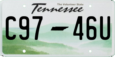 TN license plate C9746U