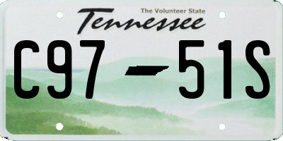 TN license plate C9751S