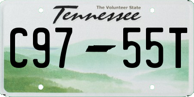 TN license plate C9755T