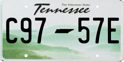 TN license plate C9757E