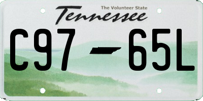 TN license plate C9765L