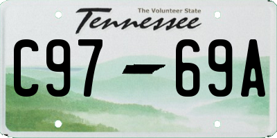 TN license plate C9769A