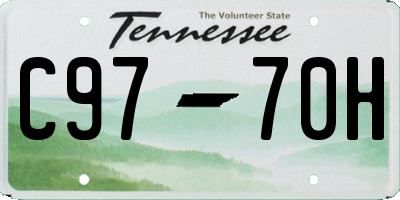 TN license plate C9770H