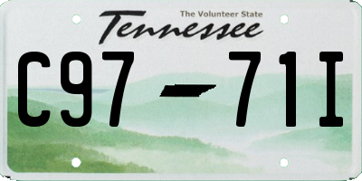TN license plate C9771I