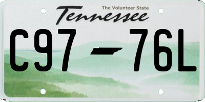TN license plate C9776L