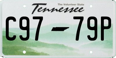 TN license plate C9779P