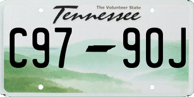 TN license plate C9790J