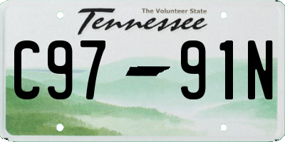 TN license plate C9791N