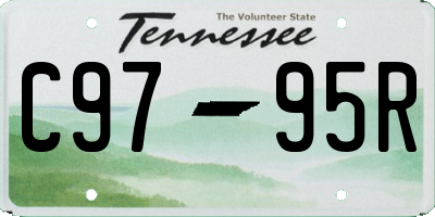 TN license plate C9795R