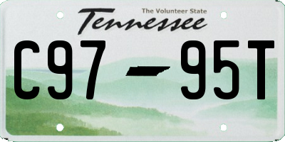 TN license plate C9795T