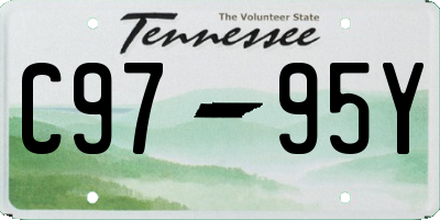 TN license plate C9795Y