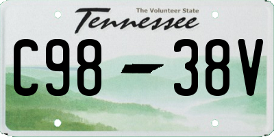 TN license plate C9838V
