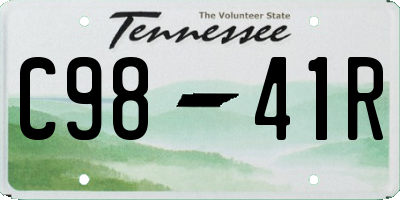 TN license plate C9841R