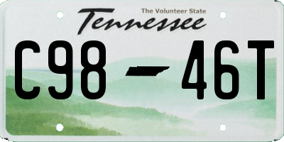TN license plate C9846T