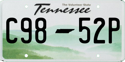 TN license plate C9852P