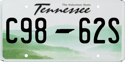 TN license plate C9862S