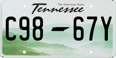 TN license plate C9867Y