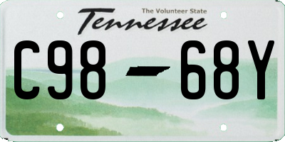 TN license plate C9868Y