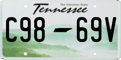 TN license plate C9869V