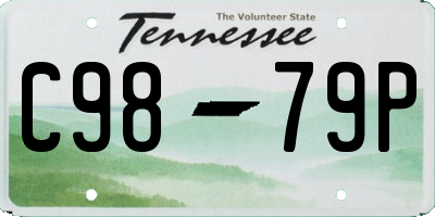TN license plate C9879P