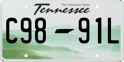 TN license plate C9891L