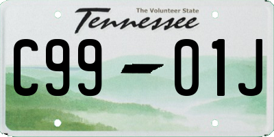 TN license plate C9901J