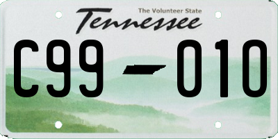 TN license plate C9901O