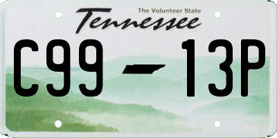 TN license plate C9913P