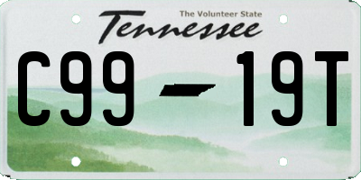 TN license plate C9919T