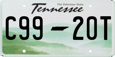 TN license plate C9920T