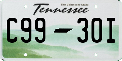 TN license plate C9930I