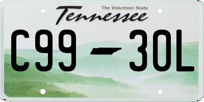TN license plate C9930L
