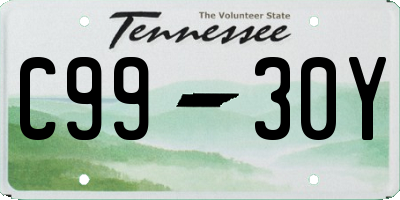TN license plate C9930Y