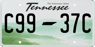 TN license plate C9937C