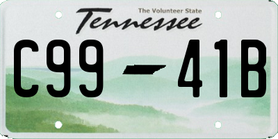 TN license plate C9941B