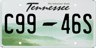 TN license plate C9946S