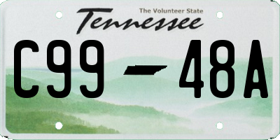 TN license plate C9948A